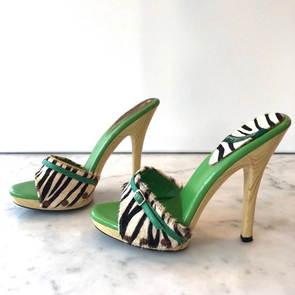 Michael Antonio Shoes - Michael Antonio Zebra Calf Hair heels